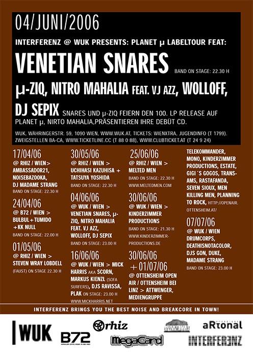 sepix at interferenz festival venetian snares µ-ziq wuk vienna austria 04.06.2006